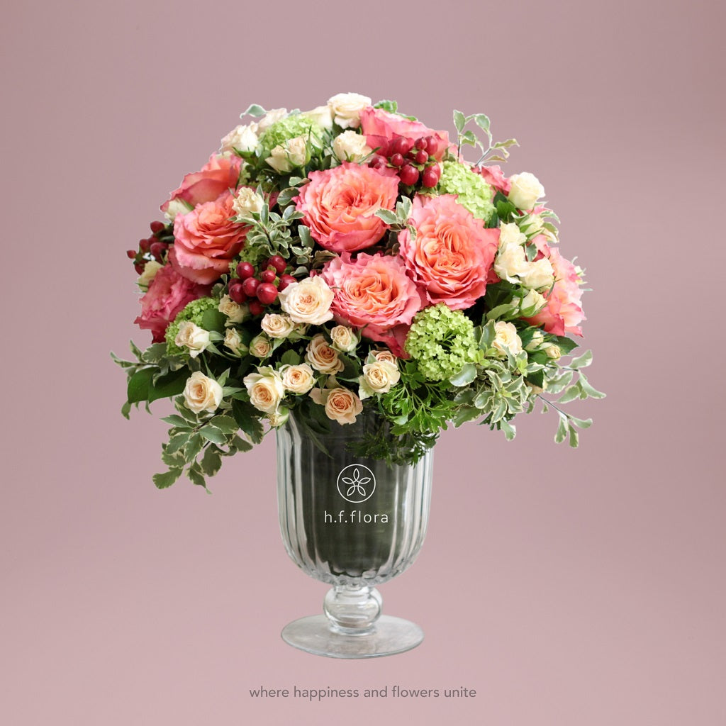 In my heart flower vase