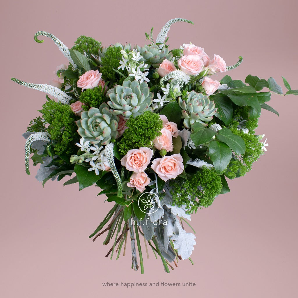 Lush and blush flower bouquet