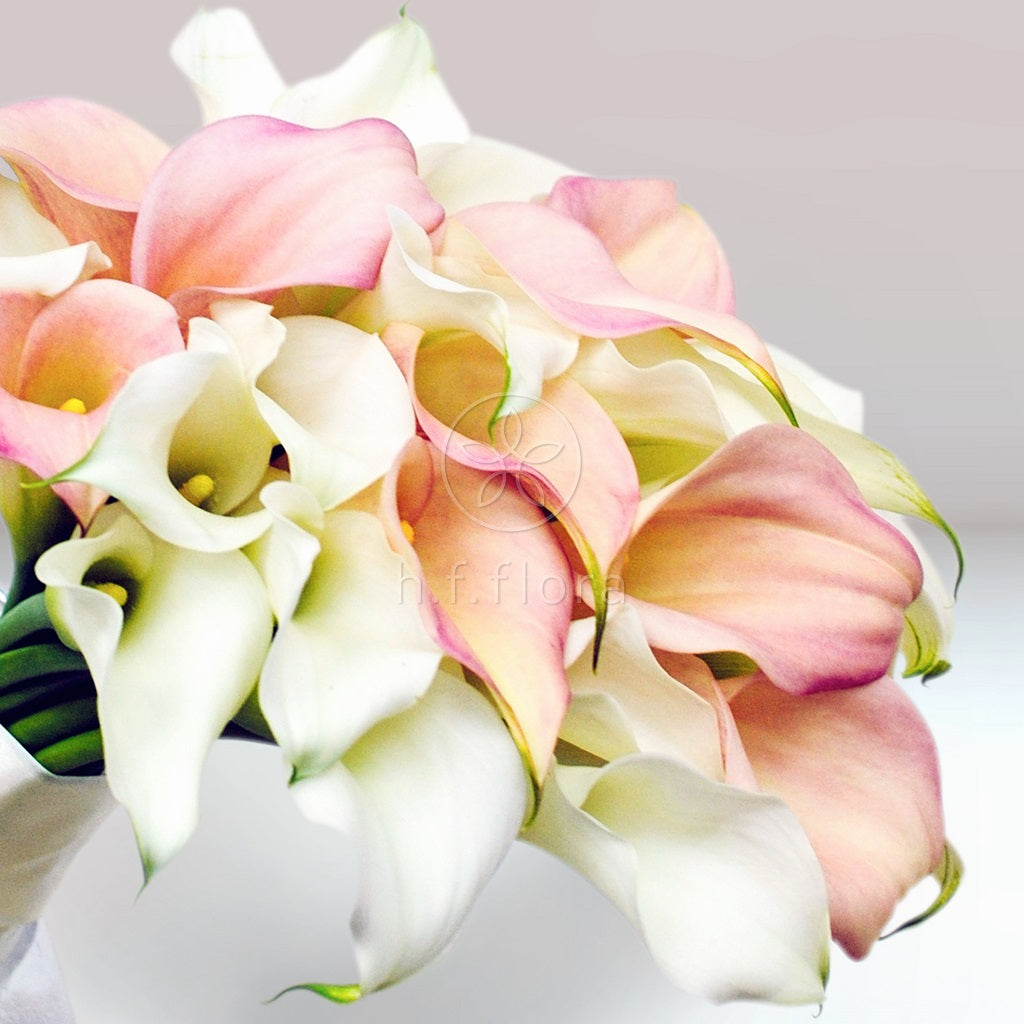 Mini calla lily wedding bridal bouquet