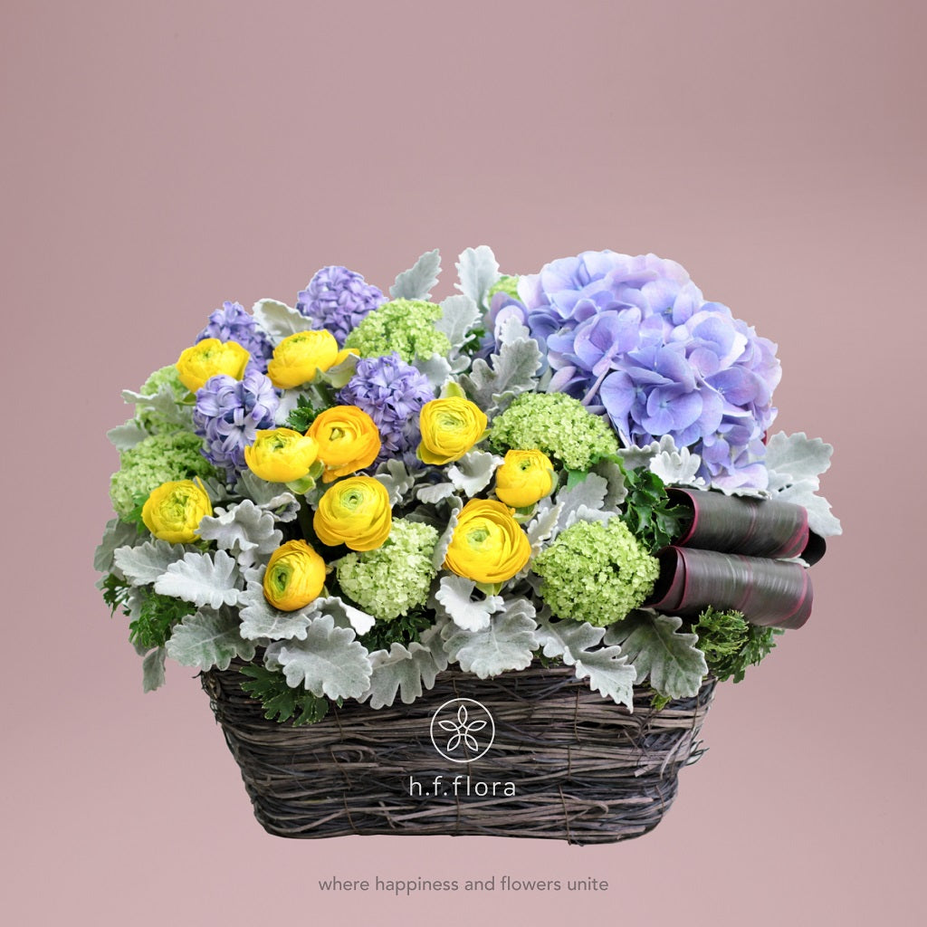 Ocean breeze flower basket