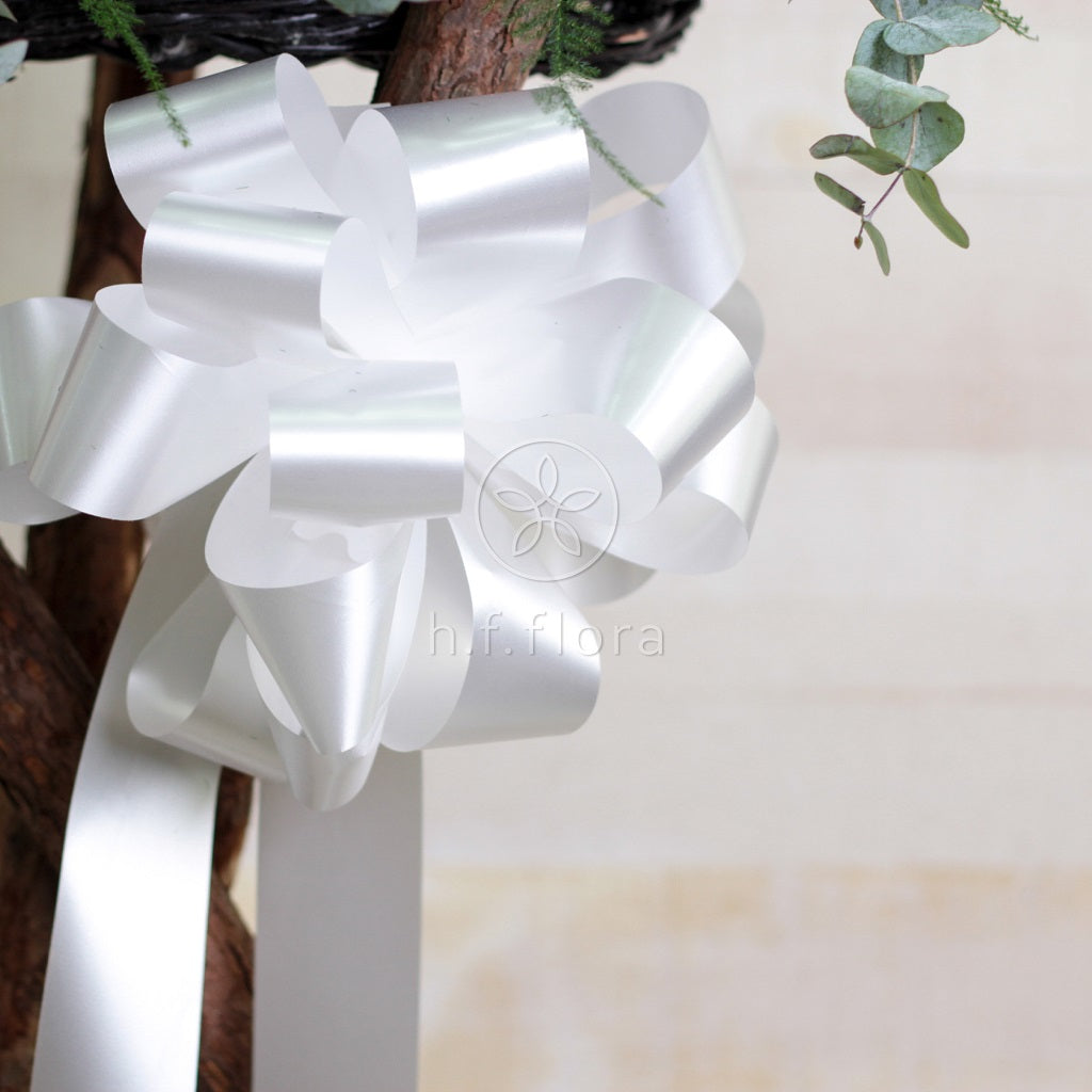 Peaceful path flower stand  ribbon